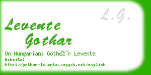 levente gothar business card